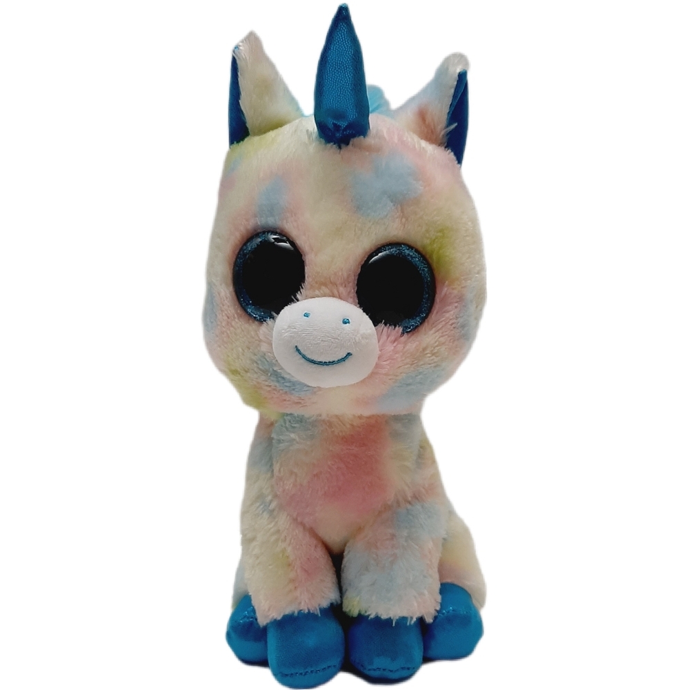 🍒4 for $20🍒 9" TY Beanie Baby Boos Blitz Tye-Dye Unicorn Plush Soft Kids Toy